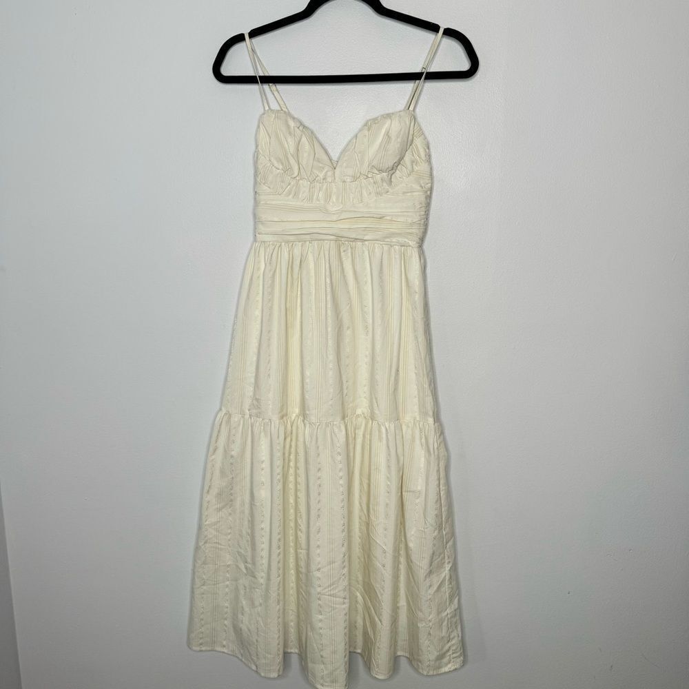 Moon river cream midi dress size XS